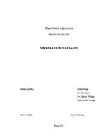 Referāts 'Mīti par Zemes rašanos', 1.