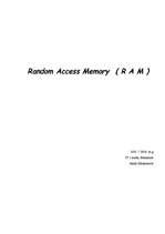 Referāts 'Random-access Memory (RAM) jeb operatīvā atmiņa', 1.