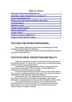 Referāts 'The Public Relations Professional', 1.