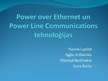 Referāts 'Power over Ethernet un Power Line Communications tehnoloģijas', 16.