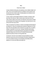 Eseja 'Urban or Rural Lifestyle', 1.