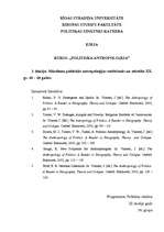 Konspekts 'Mūsdienu politiskās antropoloģijas veidošanās un attīstība 20.gadsimta 40.– 60.g', 1.