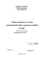 Referāts 'Mazie uzņēmumi, to nozīme tautsaimniecībā. Mazo uzņēmumu attīstība Latvijā', 1.
