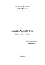Referāts '"Limuzīns Jāņu nakts krāsā"', 1.