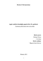 Referāts 'Apple mobilo tehnoloģiju popularitāte 21.gadsimtā', 1.