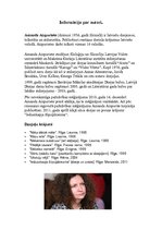 Referāts 'Amandas Aizpurietes dzejoļu krājuma "Ledusskapja šūpuļdziesma" raksturojums', 1.