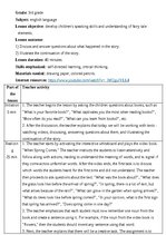 Konspekts 'Angļu valodas stundas konspekts 3. klasei', 3.