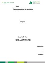 Konspekts 'Skolnu mācību uzņēmuma gada ziņojums', 1.