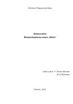 Biznesa plāns 'Biznesa plāns skaistumkopšanas salonam "Satīna"', 1.