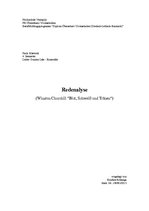 Referāts 'Redenalyse. (Winston Churchill "Blut, Schweiß und Tränen")', 1.