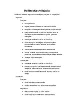 Konspekts 'Hellēniskā civilizācija', 1.