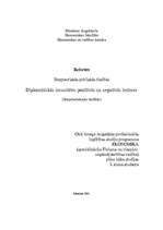 Referāts 'Diplomātiskās imunitātes pozitīvās un negatīvās iezīmes', 1.