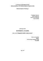 Konspekts 'Pedagoģiska konflikta analīze', 1.