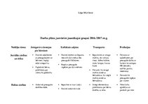 Konspekts 'Darba plāns jaunākajai grupai', 17.