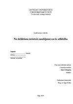 Referāts 'No deliktiem izrietoši zaudējumi un to atlīdzība', 1.