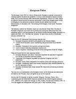 Referāts 'European Union', 1.