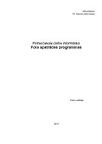 Referāts 'Foto apstrādes programmas', 1.