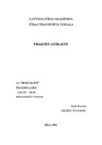 Prakses atskaite 'Prakses atskaite m/t "Hose Marti"', 1.