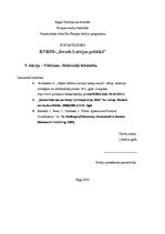 Konspekts 'Vēlēšanas. Elektorālā līdzdalība. Valsts vara un sabiedriskā doma', 1.