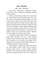 Konspekts 'Zenta Mauriņa', 1.