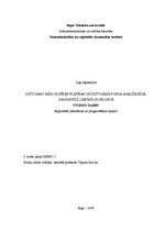 Referāts 'Dzīvojamo māju kopējās platības un dzīvojamā fonda analīze Rīgā, Daugavpilī, Lie', 1.