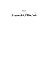 Referāts 'Starptautiskais Valūtas fonds', 1.