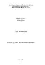 Konspekts 'Augu raksturojums', 1.