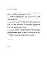 Eseja 'Letter of Complain', 1.