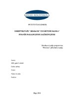 Referāts '"SEB Bank" un "Rietumu Banka" finanšu pakalpojumu salīdzinājums', 1.