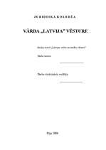 Konspekts 'Vārda "Latvija" izcelšanās', 1.