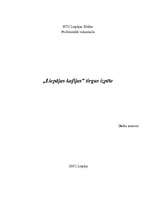 Referāts '"Liepājas kafija" - tirgus izpēte', 1.