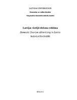 Diplomdarbs 'Latvijas vietējā tūrisma reklāma', 1.