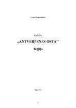 Referāts 'Antverpenes osta', 1.