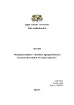 Referāts 'Transporta satiksmes intensitāte. Aprēķina satiksmes intensitāte. Intensitātes n', 1.