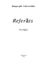 Referāts 'Norvēģija', 1.