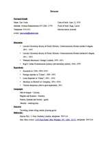 Paraugs 'Resume', 1.