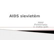 Prezentācija 'AIDS sievietēm', 1.