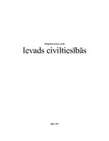 Konspekts 'Ievads civiltiesībās', 1.