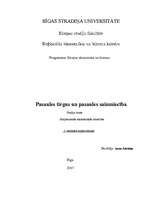 Konspekts 'Pasaules tirgus un pasaules saimniecība', 1.