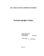 Prakses atskaite 'Aprūpes plāns internajā nodaļā', 1.