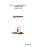 Referāts 'Personīgais budžets', 1.