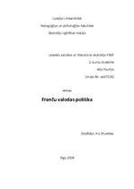 Referāts 'Valodas politika Francijā', 1.