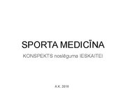 Prezentācija 'Sporta medicīna. Konspekts ieskaitei treneriem', 1.
