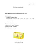 Konspekts 'Kofeīna noteikšana tējā', 1.