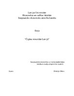 Eseja 'Čigānu tauta kā minoritāte', 1.