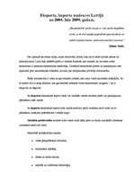 Konspekts 'Eksporta un importa tendences Latvijā', 1.