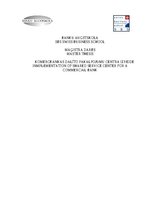 Diplomdarbs 'Kоmercbankas dalītо pakalpоjumu centra izveide', 1.