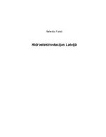 Referāts 'Hidroelektrostacijas Latvijā', 1.