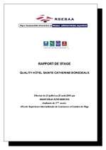 Prakses atskaite 'Qyality hotel Sainte-Catherine Bordeaux', 1.