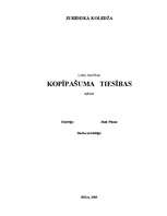 Referāts 'Kopīpašuma tiesības', 1.